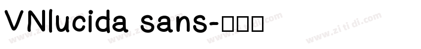 VNlucida sans字体转换